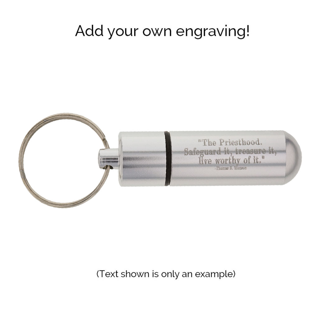 Silver Aluminum Oil Vial - LDP-OVL35