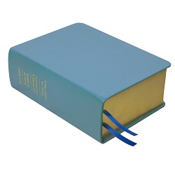 Hand-Bound Genuine Leather Quad - Sky Blue blue lds scriptures, custom lds scriptures, blue lds scripture, blue quad,color quad scriptures,blue quad scriptures