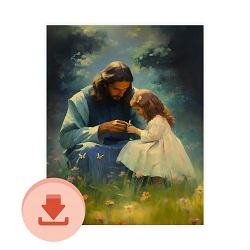 The Color of Butterfly Wings - Digital Download Art digital download, printable art, lds art, jesus art