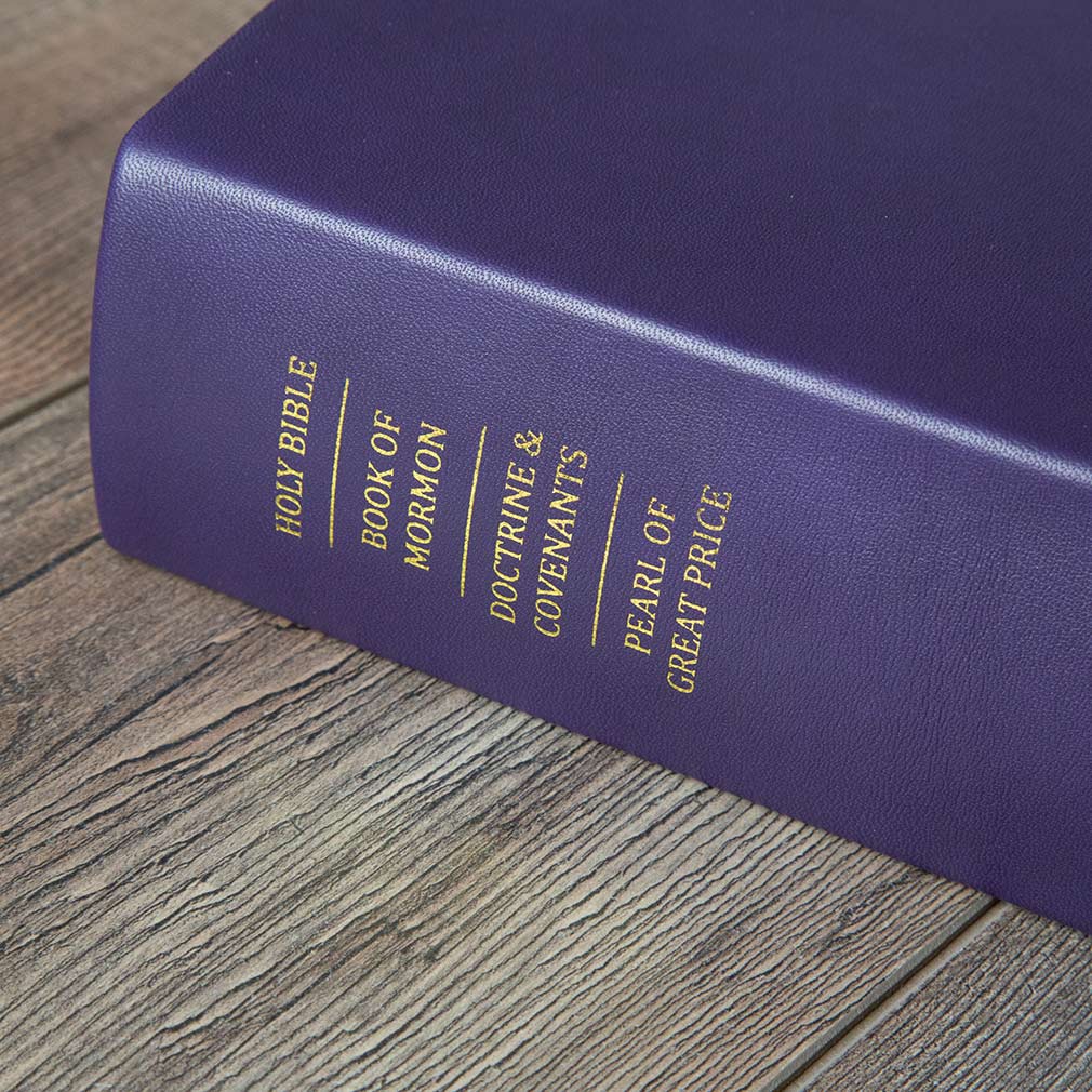 Hand-Bound Genuine Leather Quad - Violet - LDP-HB-RQ-VLT