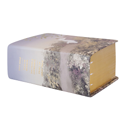 Hand-Bound Genuine Leather Quad - Garden of Gethsemane blue lds scriptures, custom lds scriptures, blue lds scripture, blue quad, color quad scriptures, blue quad scriptures, art quad, art scriptures, art scripture cover